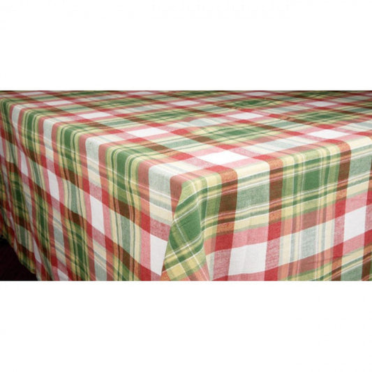 36x36" Summer Blush Check Pattern Tablecloth