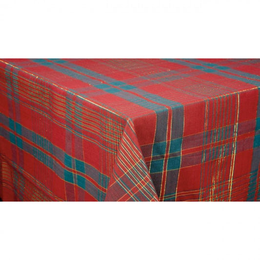 52x52" Dover Check Pattern Tablecloth