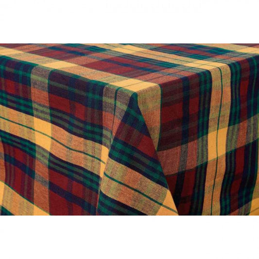 36x36" Sunset Check Pattern Tablecloth