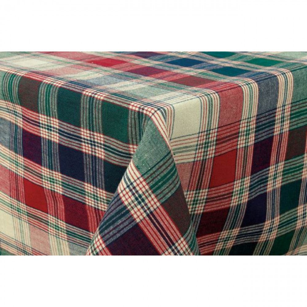 36x36" Moorpark Jewel Tones Check Pattern Tablecloth
