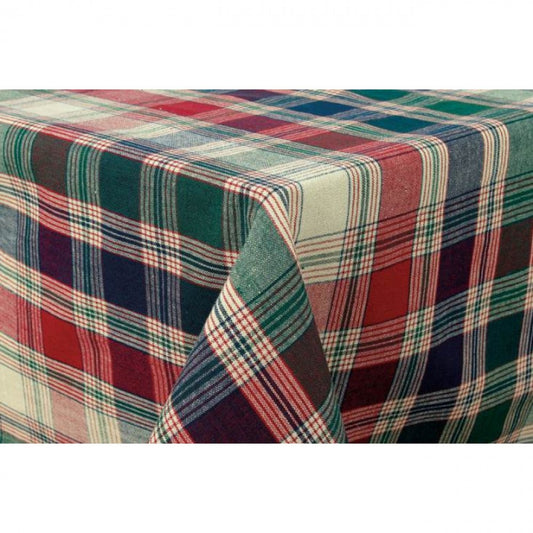 36x36" Moorpark Jewel Tones Check Pattern Tablecloth