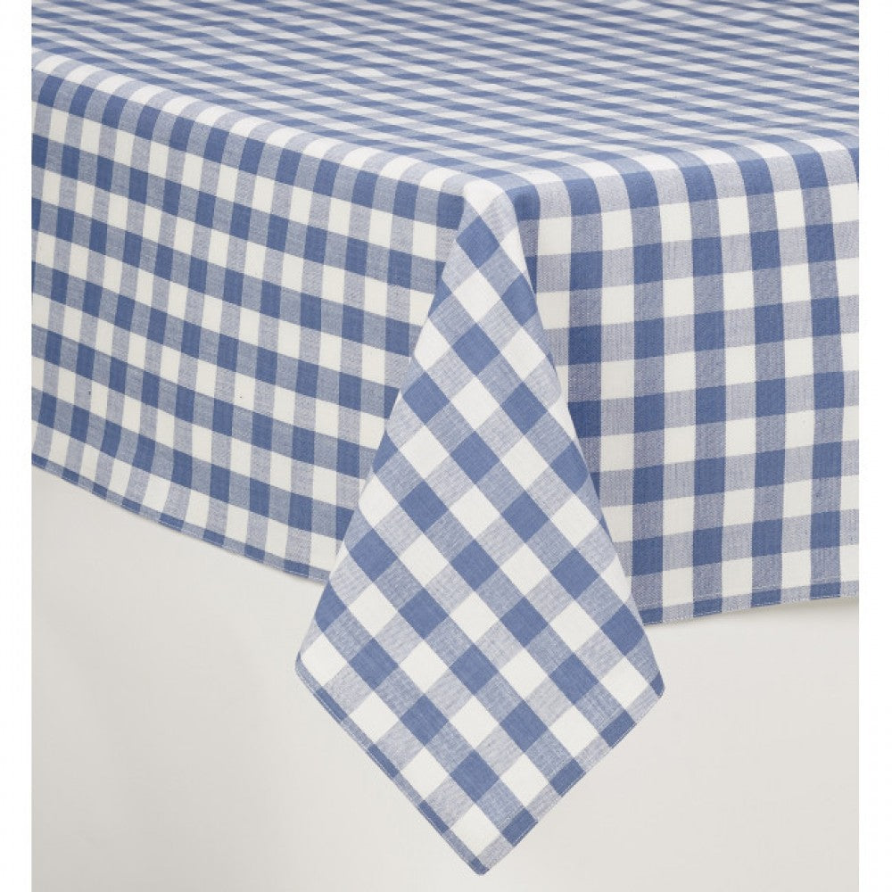 36x36" Toro Blue Check Pattern Tablecloth