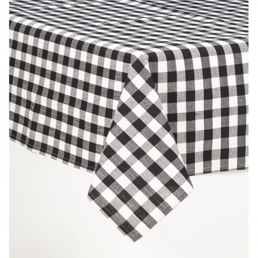 36x36" Toro Black Check Pattern Tablecloth