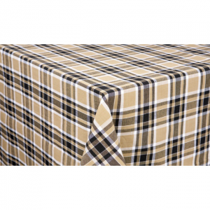 36x36" Black Haze Check Pattern Tablecloth