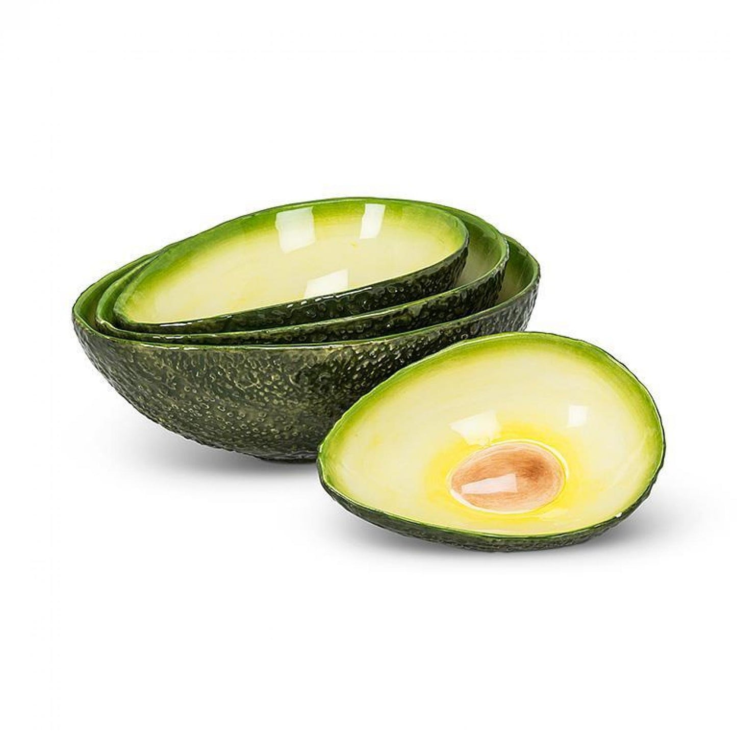 Set Of 4 Avocado Nesting Bowls