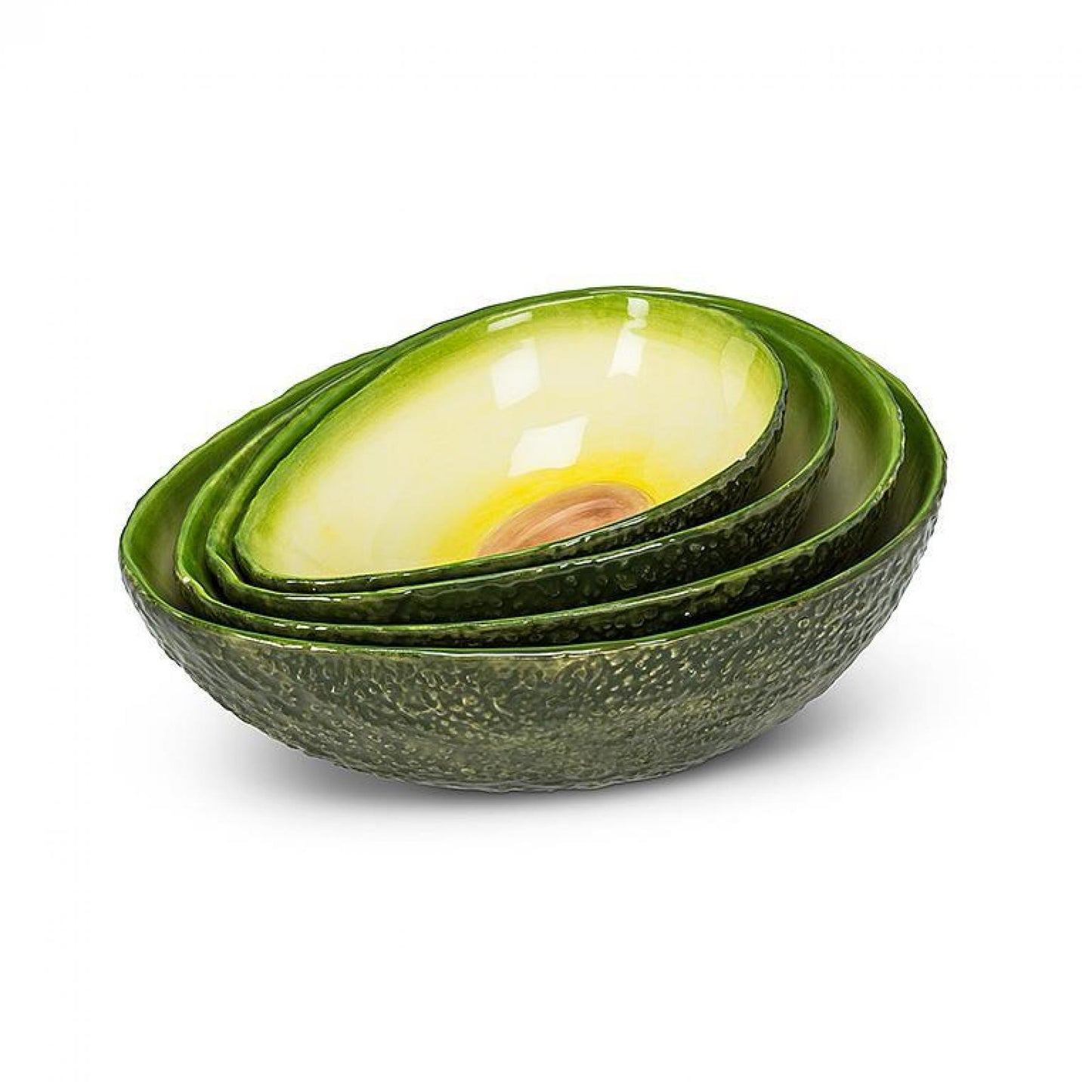 Set Of 4 Avocado Nesting Bowls