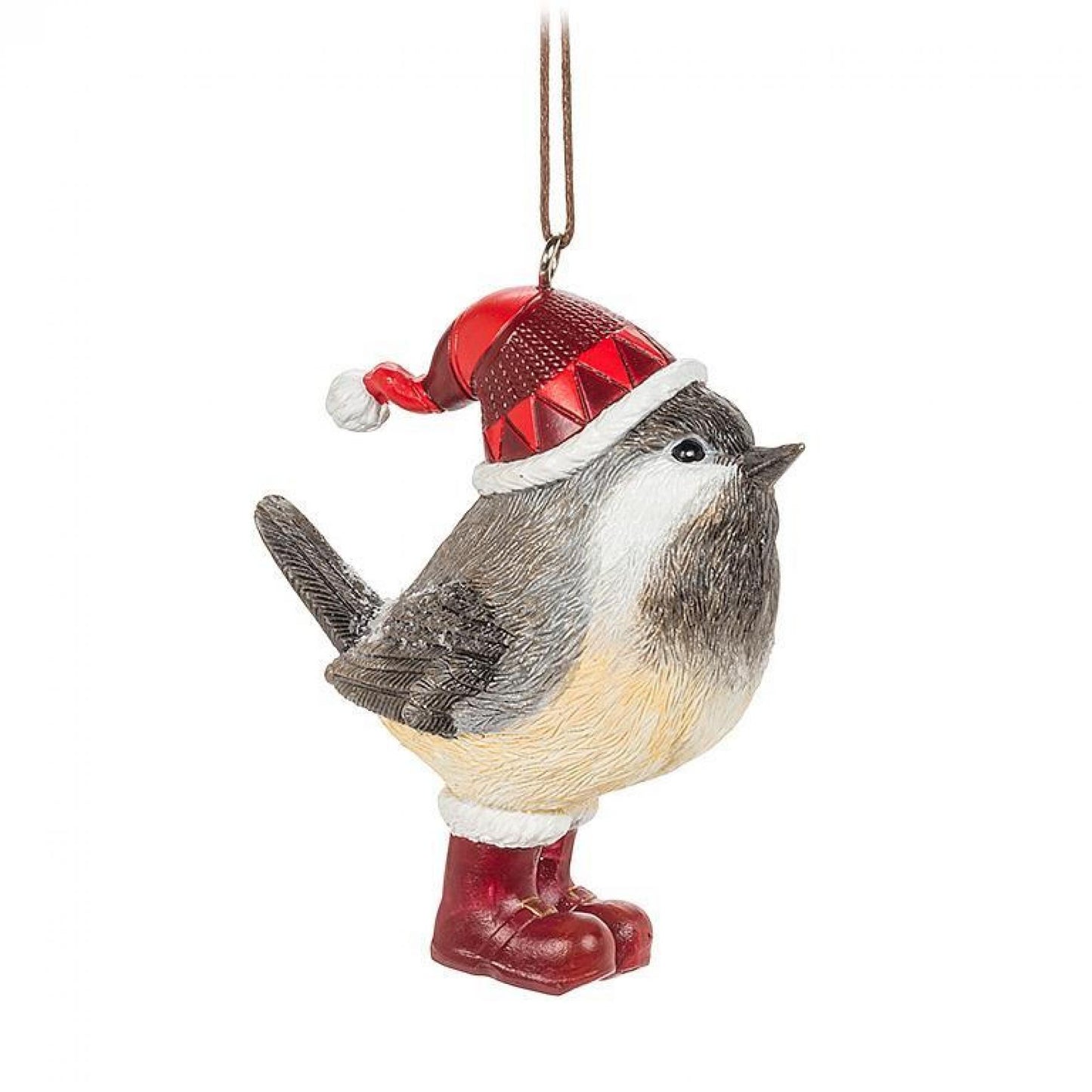 Set Of 3 Assorted Styles Of Chickadees Dressed For Winter Ornament