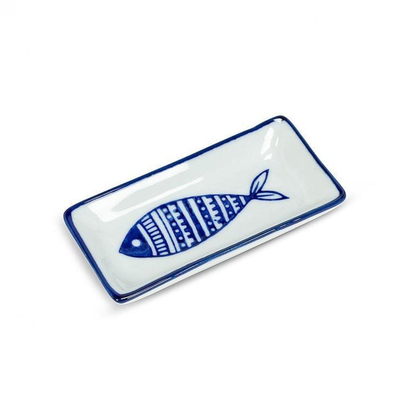 Rectangle Fish Patterned Sauce Dish