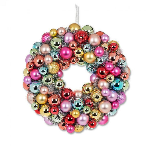 Bright Ball Ornaments Wreath