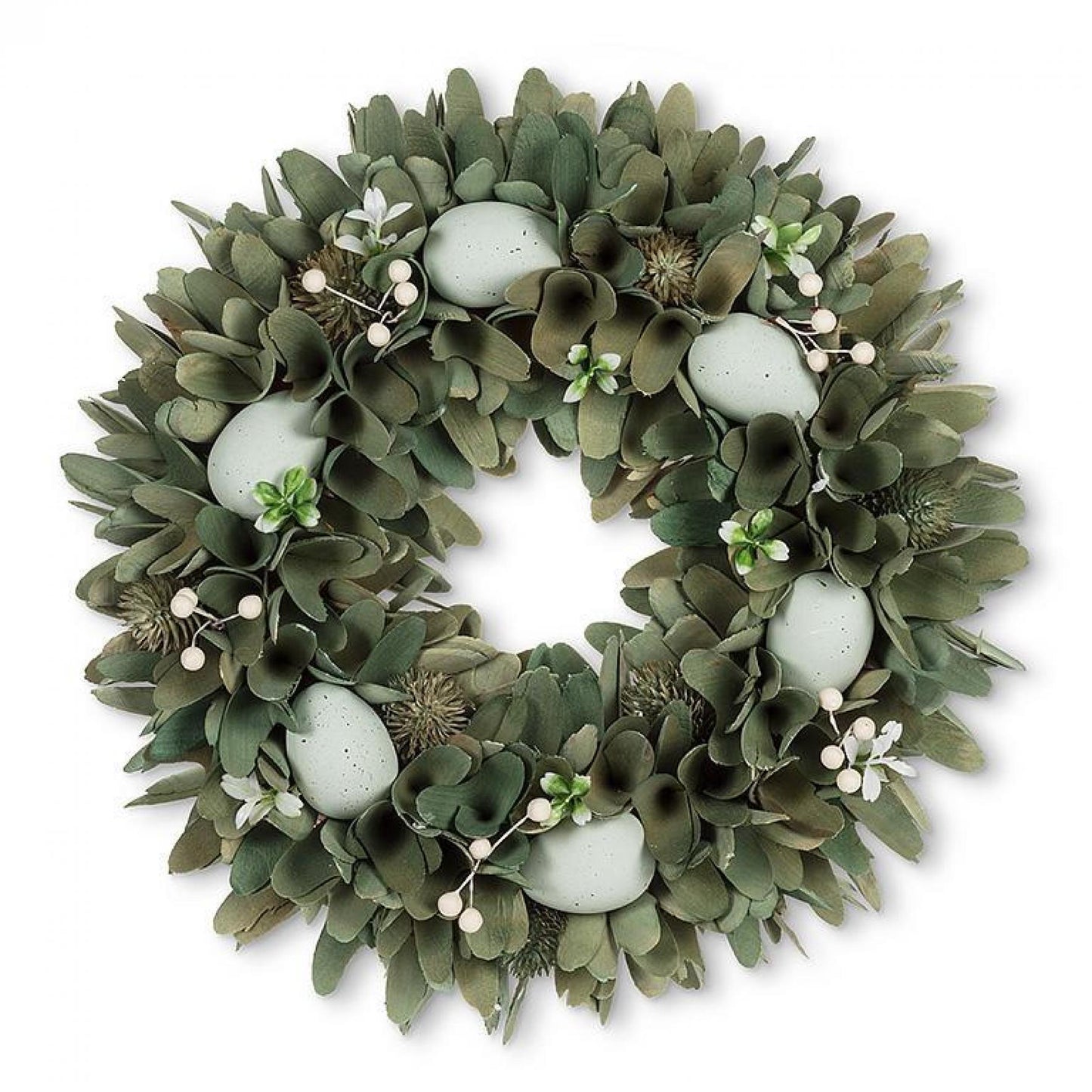 Pale Blue Eggs Florette Wreath