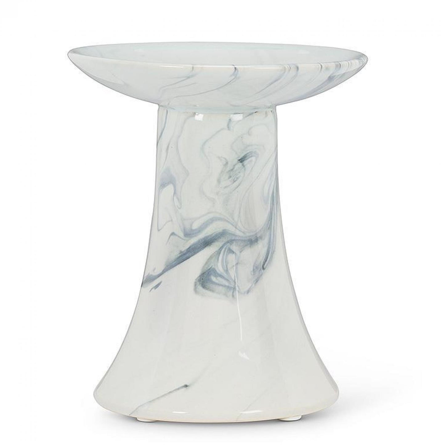 Marble Look Pillar Candle Holder