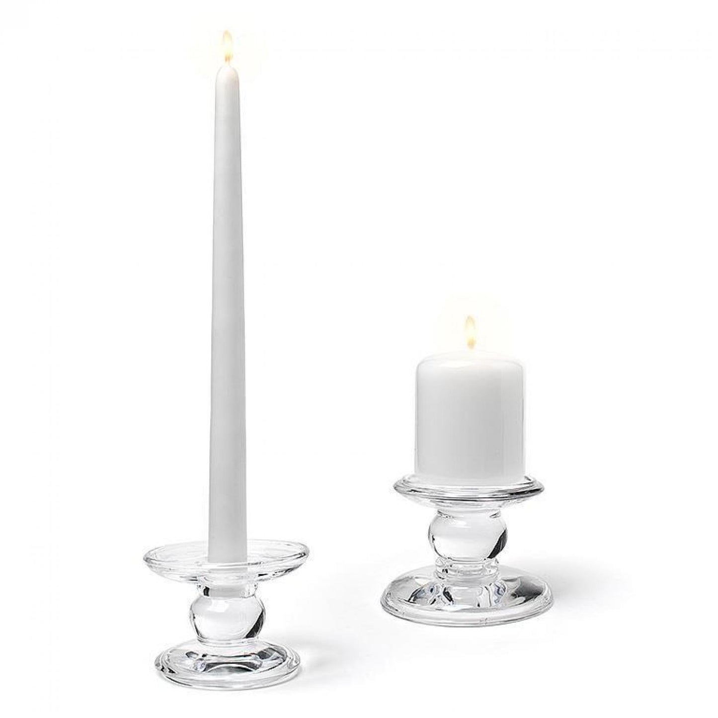 Clear Reversible Pillar/Taper Candle Holder