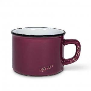 Plum Enamel Look Cappuccino Cup