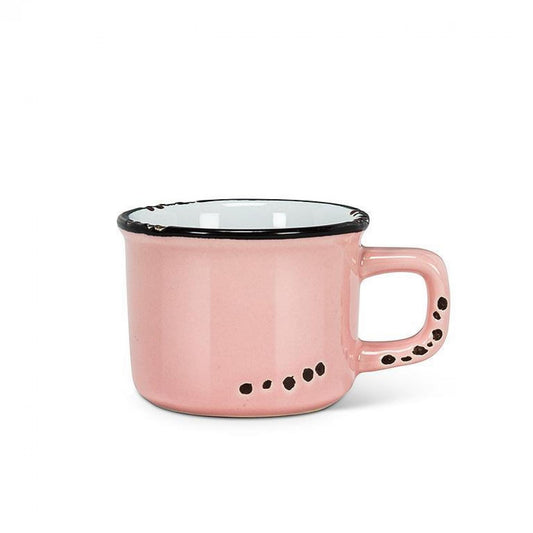 Pink Enamel Look Espresso Cup