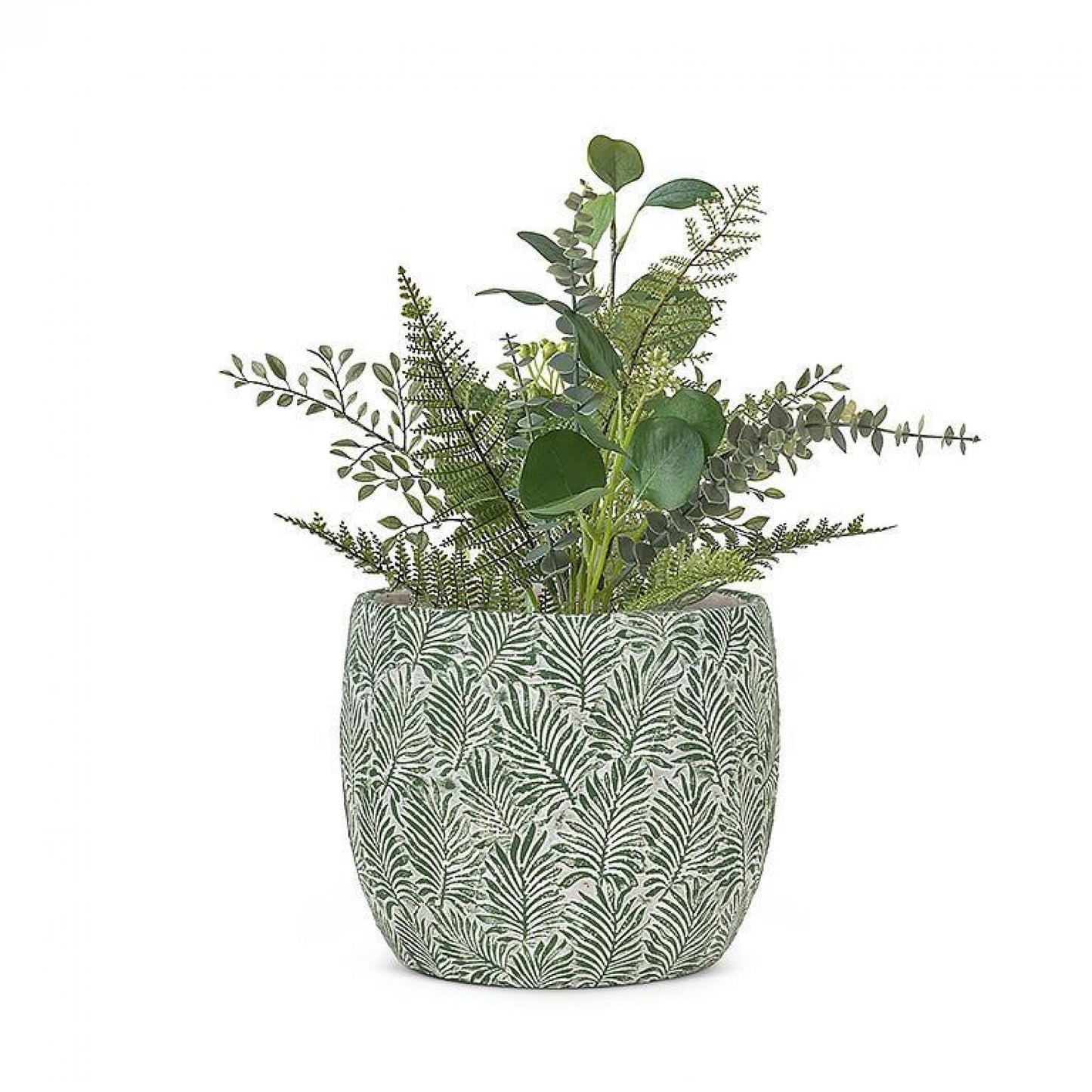 Set of 12 Leaf Pattern Planter