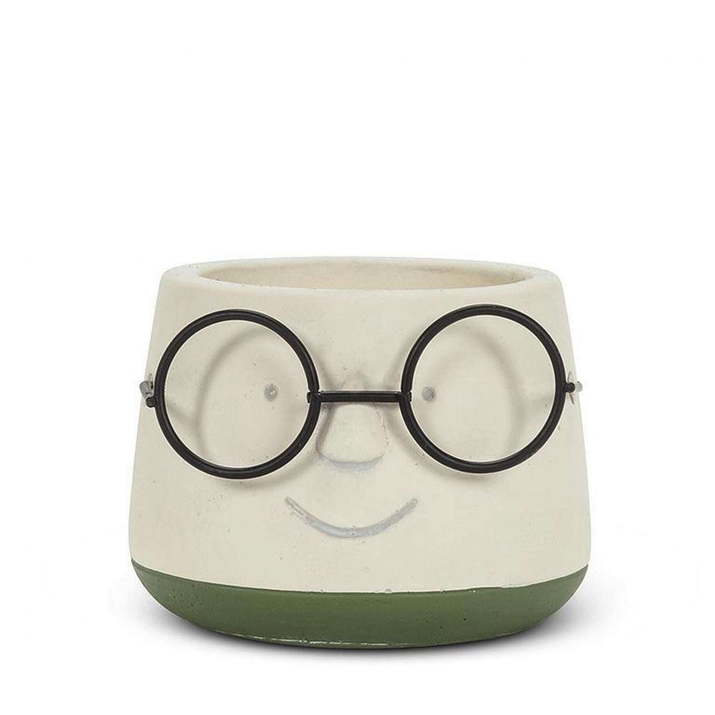 Set of 12 Face With Glasses Planter