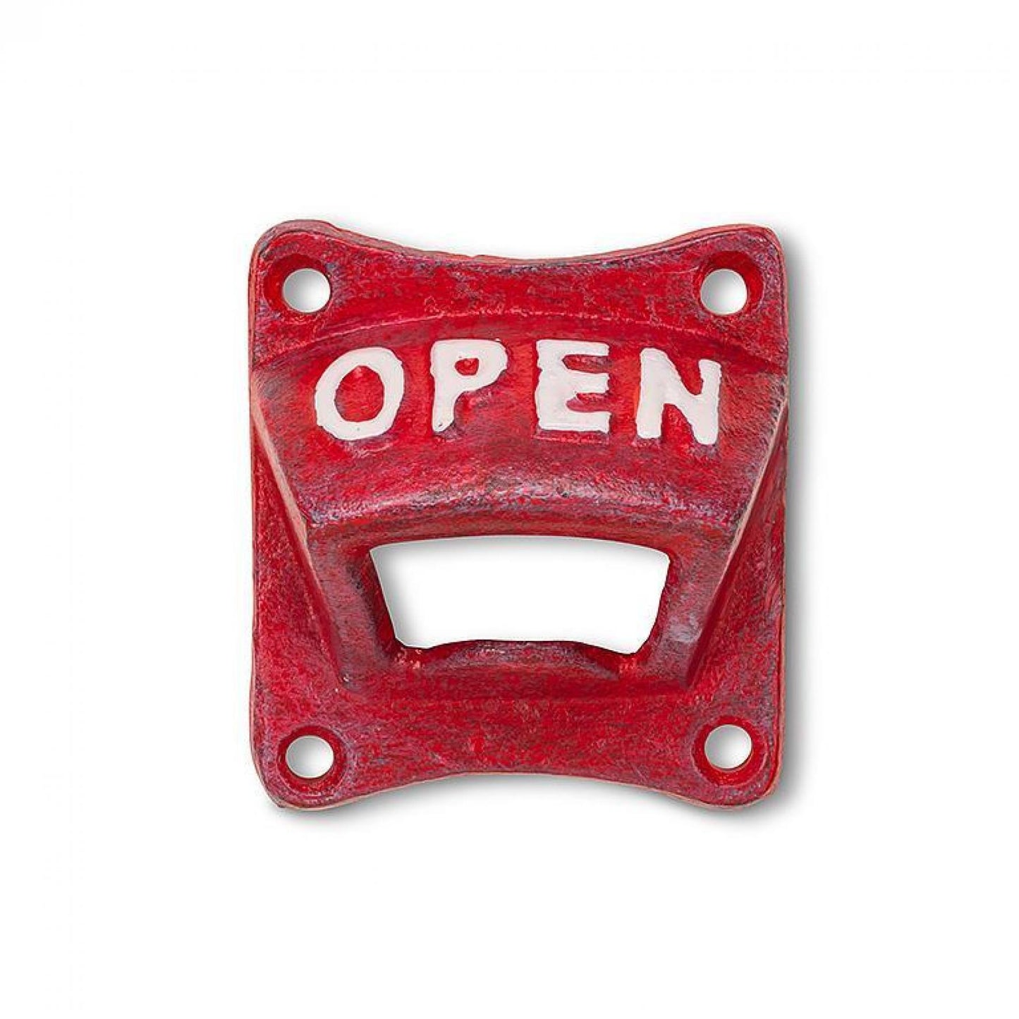 Square "Open" Wall Bottle Opener
