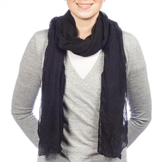 Black Classic Lightweight Scarf