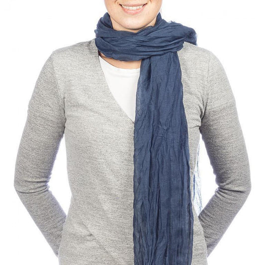 Denim Blue Classic Lightweight Scarf