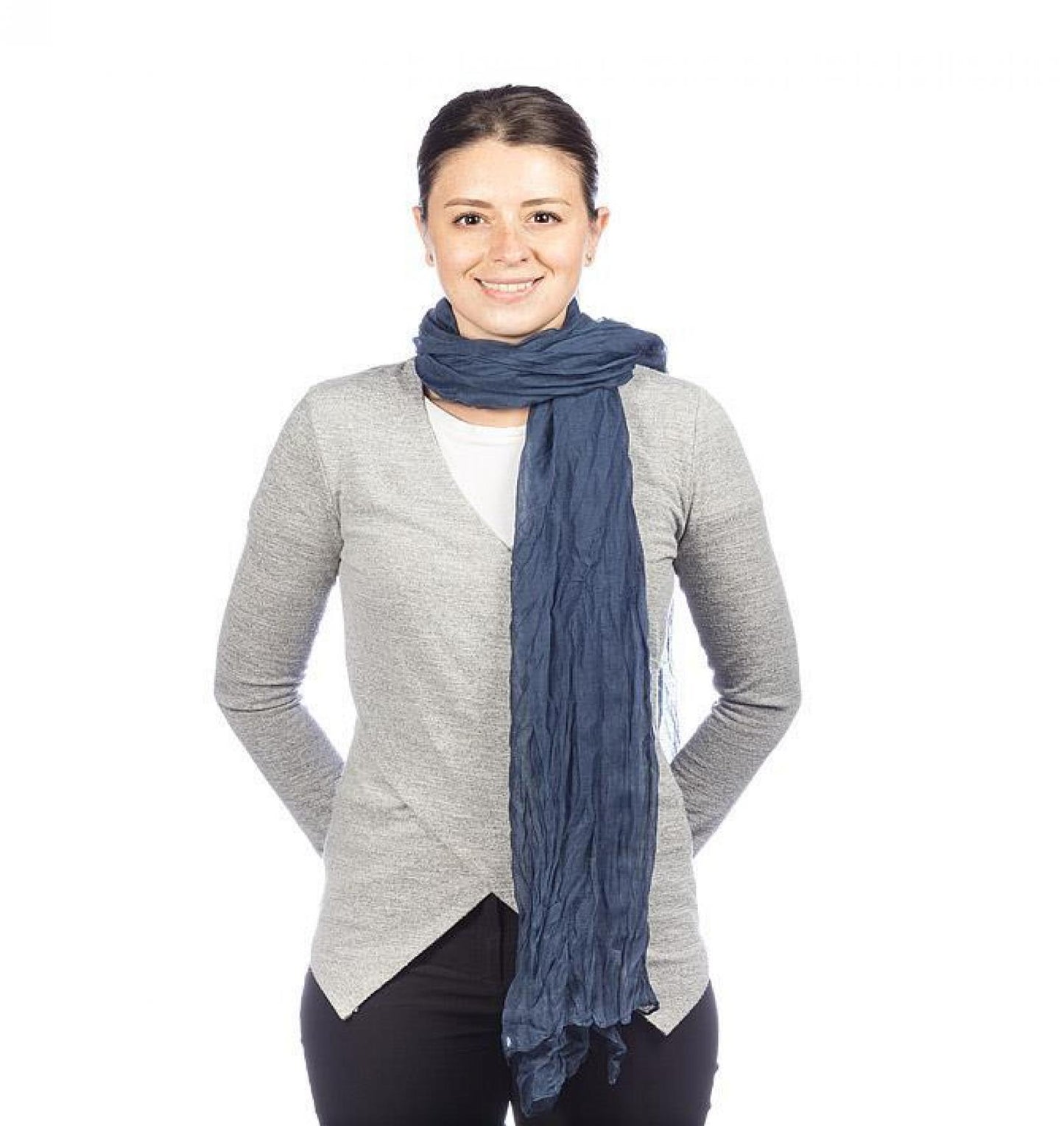 Denim Blue Classic Lightweight Scarf