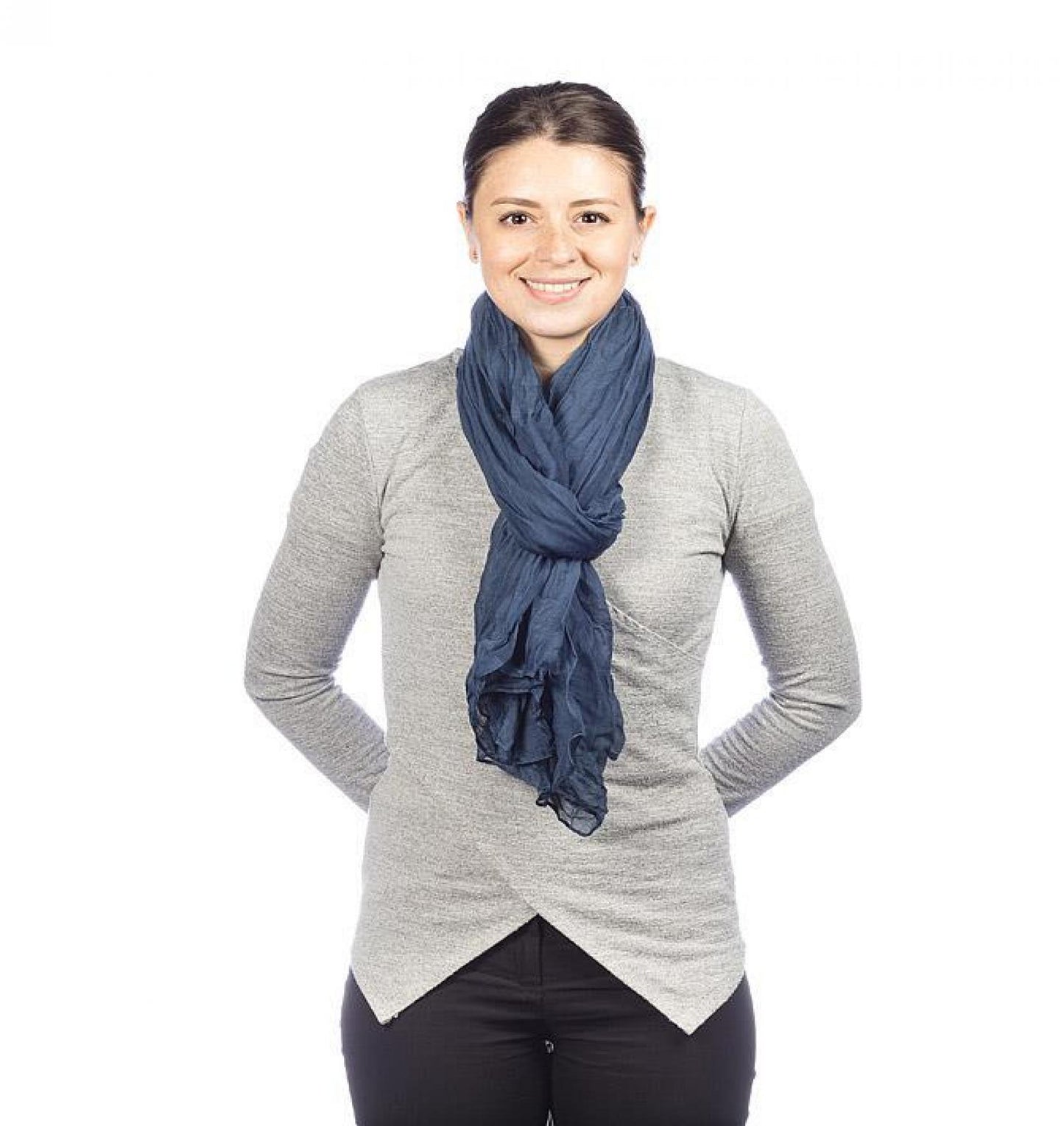 Denim Blue Classic Lightweight Scarf