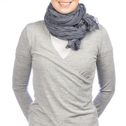 Dark Gray Classic Lightweight Scarf