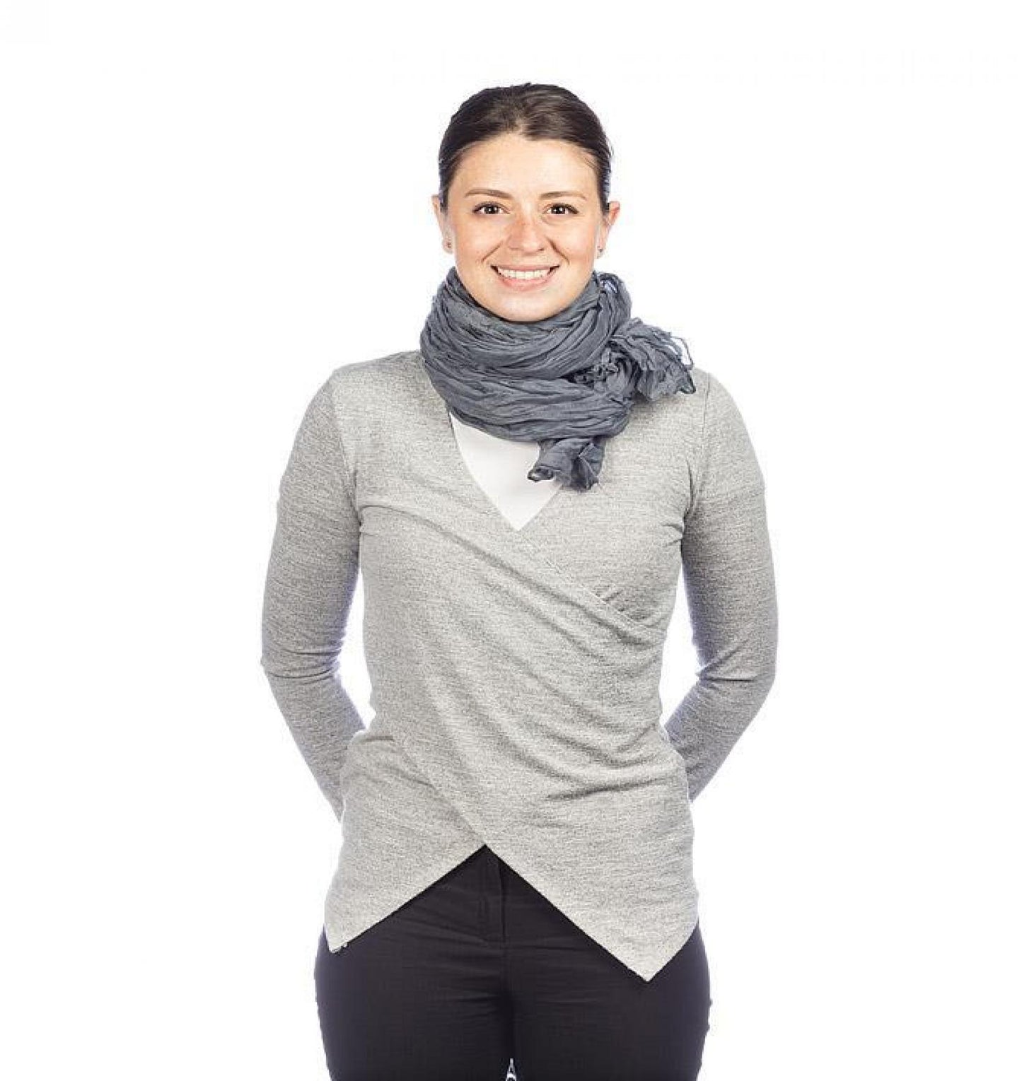 Dark Gray Classic Lightweight Scarf