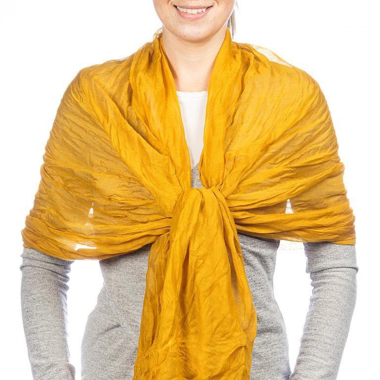 Mustard Yellow Classic Lightweight Scarf