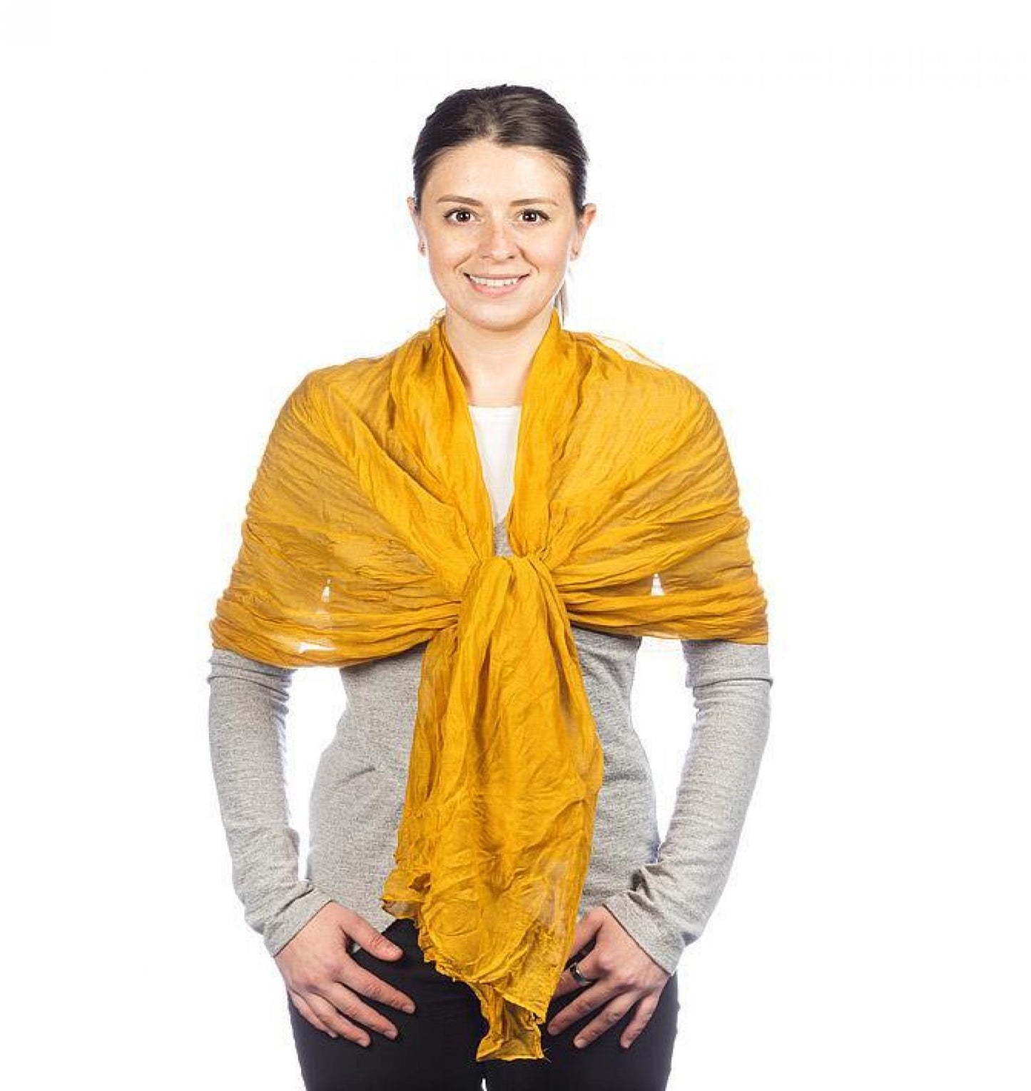 Mustard Yellow Classic Lightweight Scarf