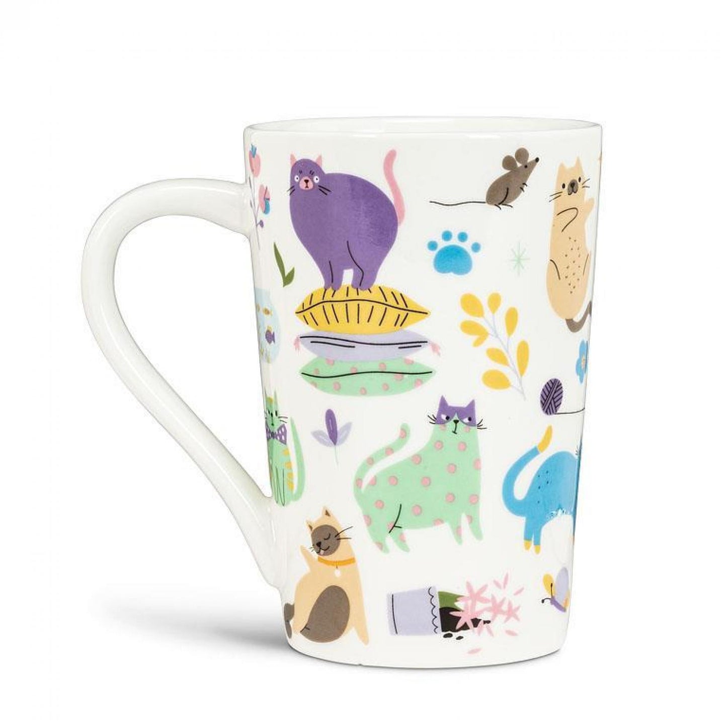 Cats & Flowers Mug