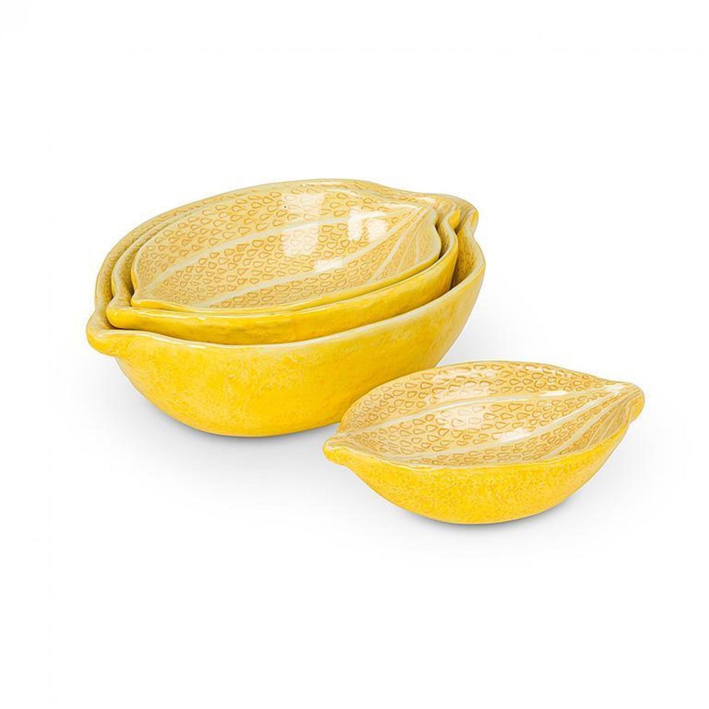 Set Of 4 Lemon Nesting Bowls