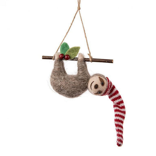 Sloth On A Branch Ornament