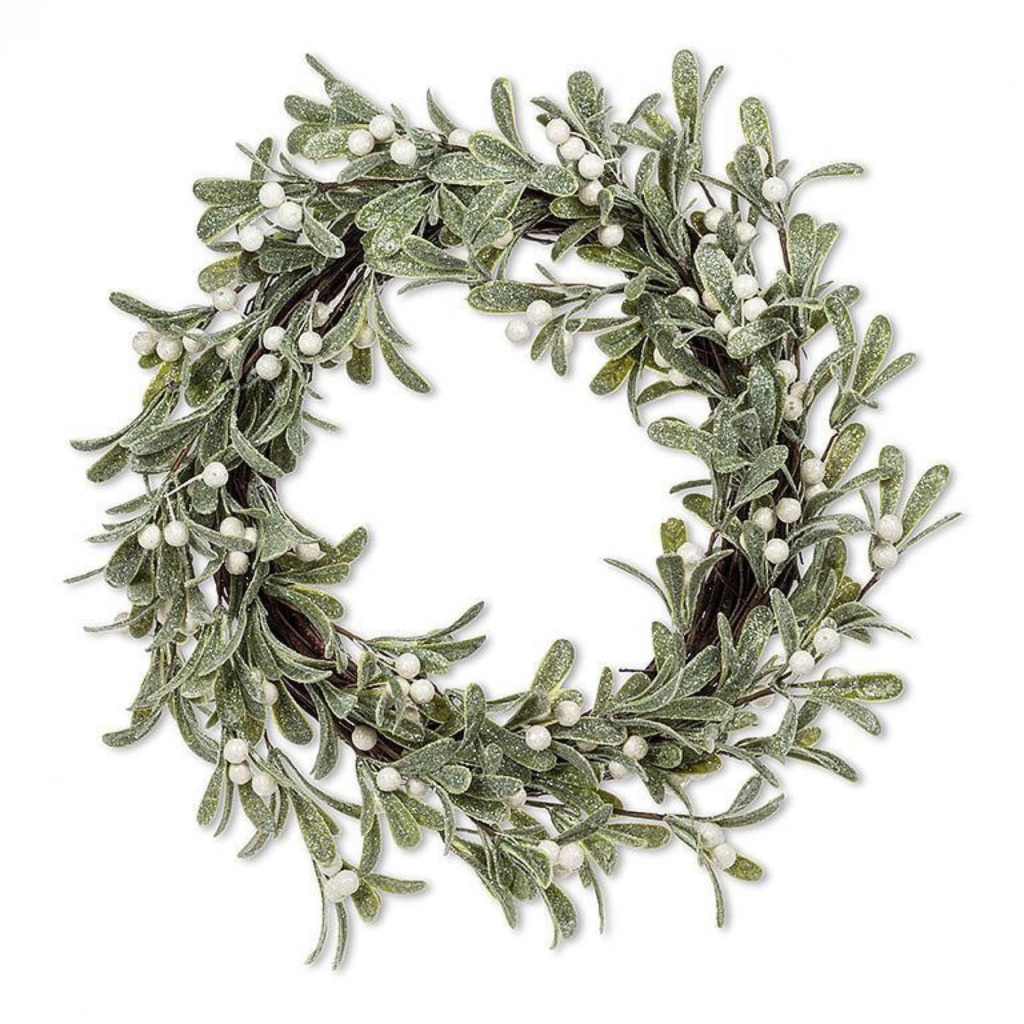 Frosted Mistletoe Wreath