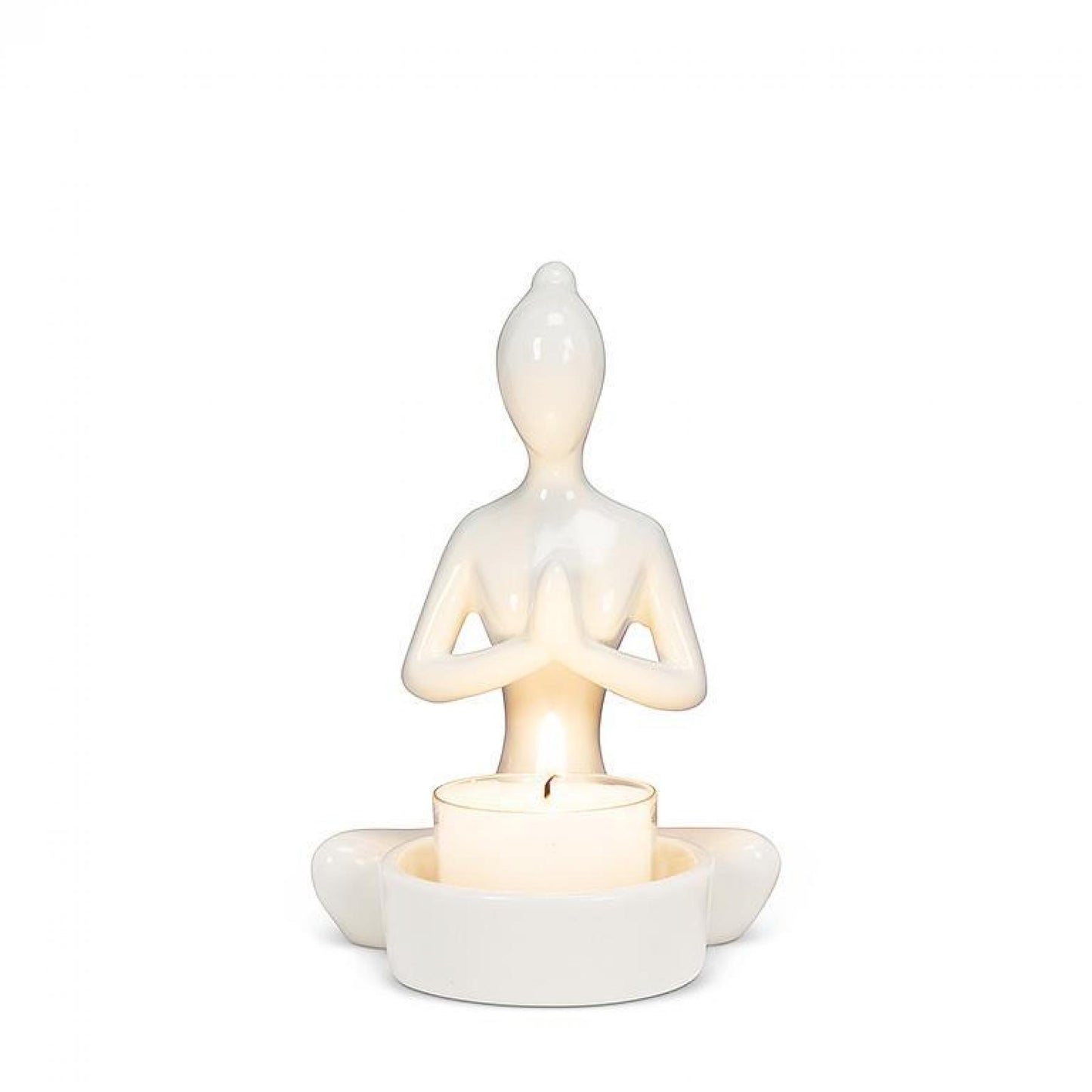 Yoga Hands Up Tealite Candle Holder