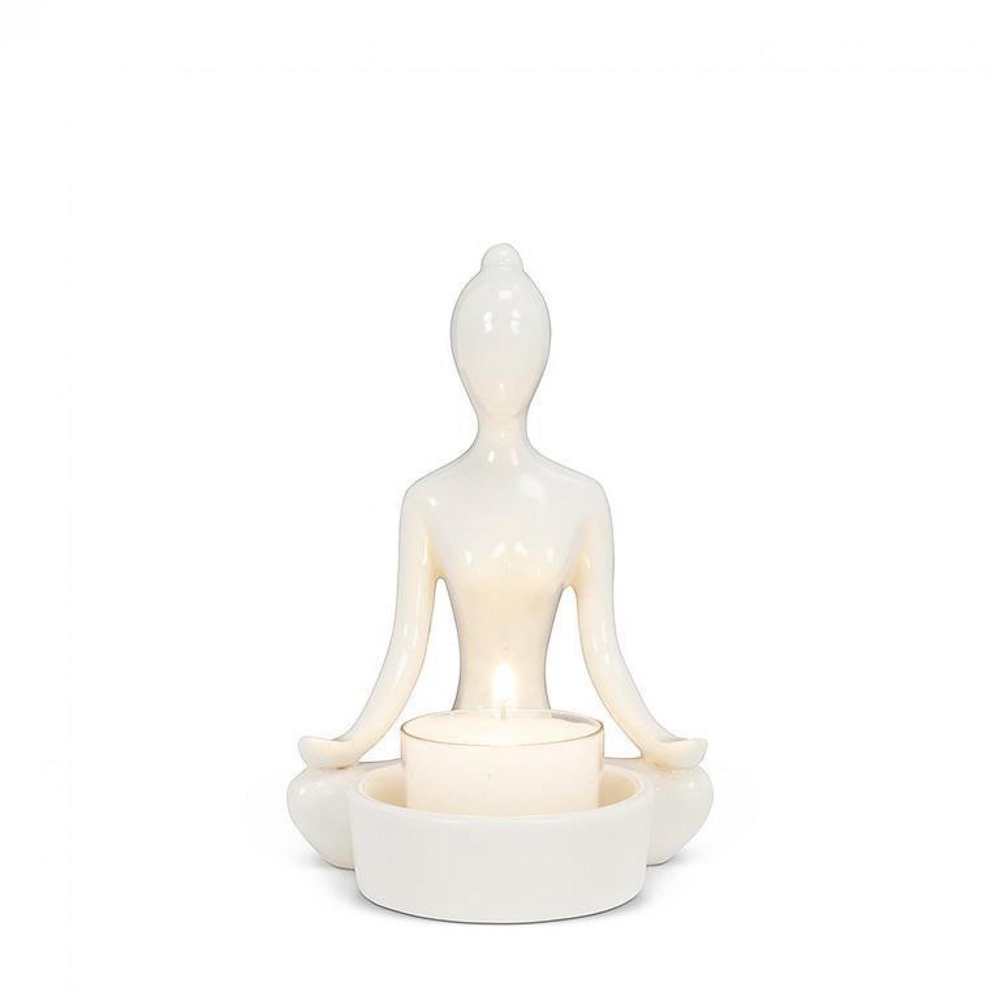 Yoga Hands Down Tealite Candle Holder