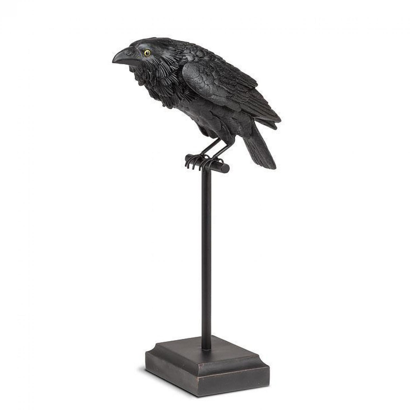 Crow On A Perch Statuette
