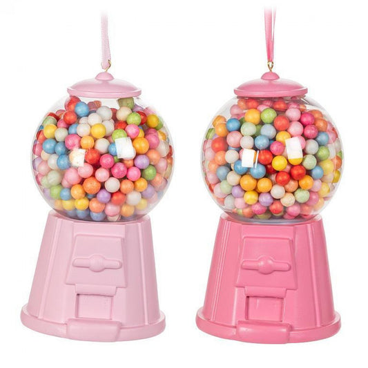 Set Of 2 Assorted Colors Bubblegum Machine Ornament