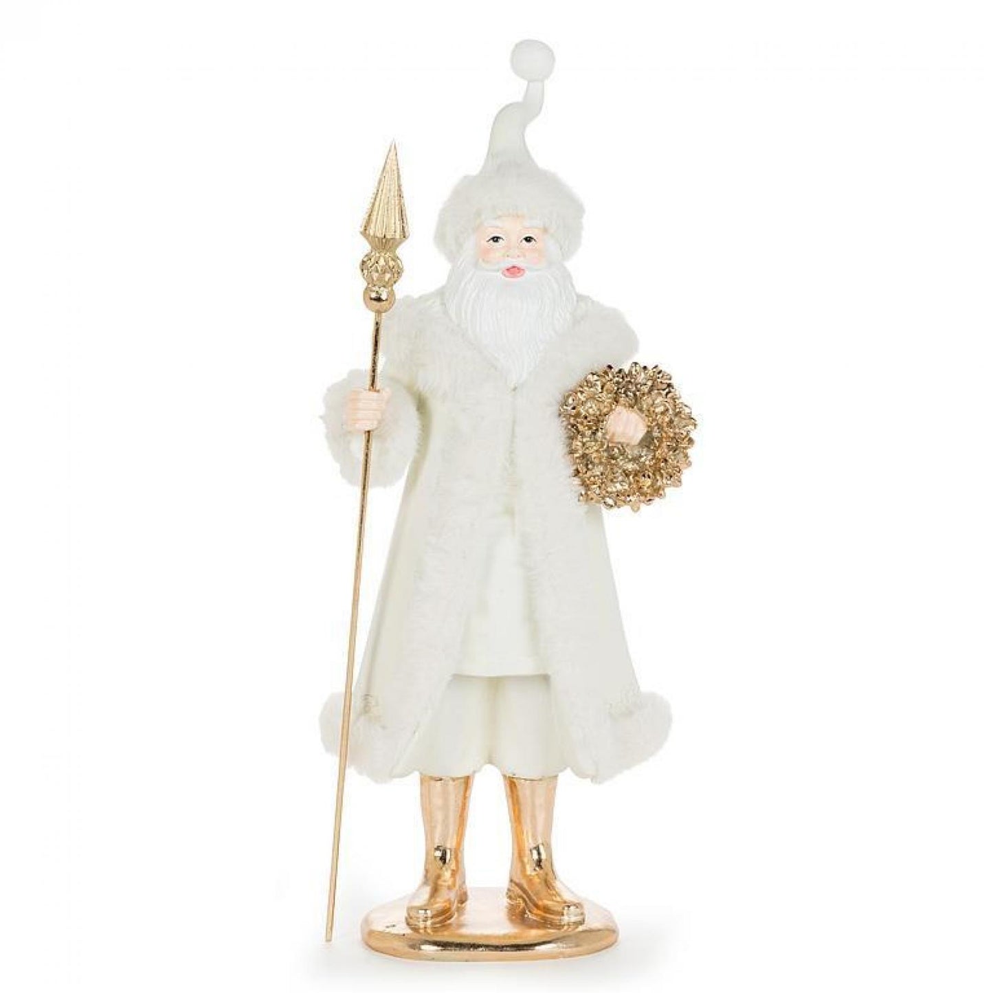 Luxury Santa With Staff Figurine