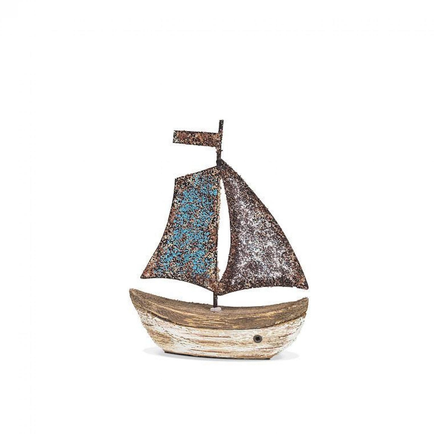 Sailboat With Sail Up Figurine