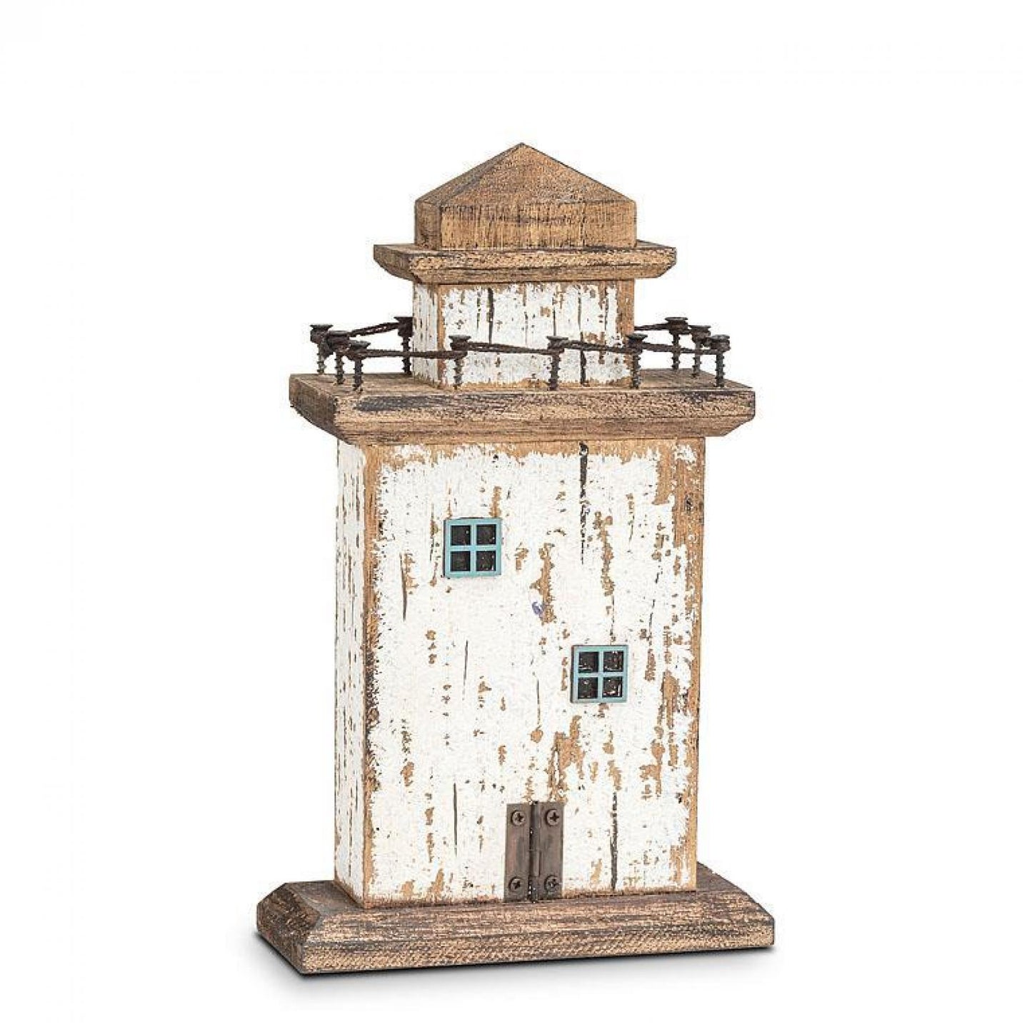 Rustic White Lighthouse Figurine