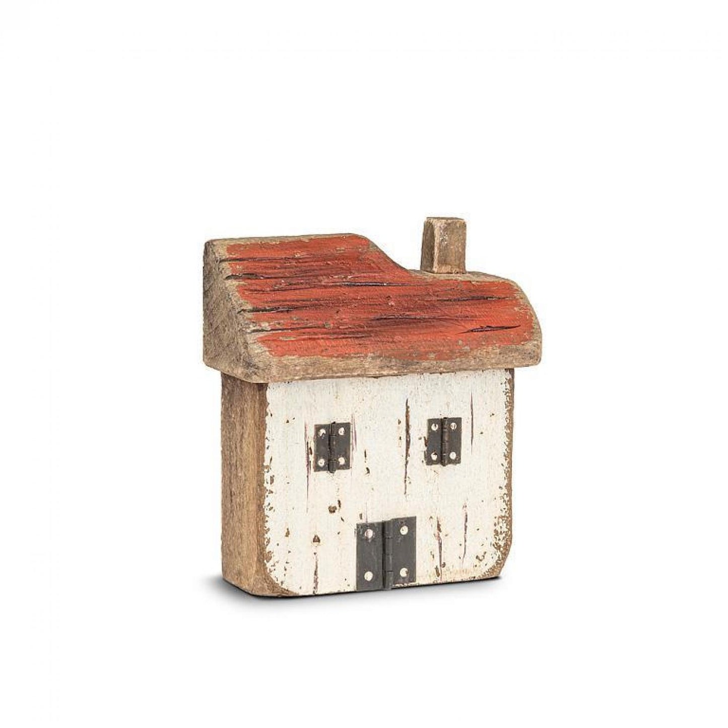 White And Red House Figurine