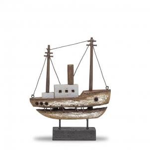 Boat On Base Figurine