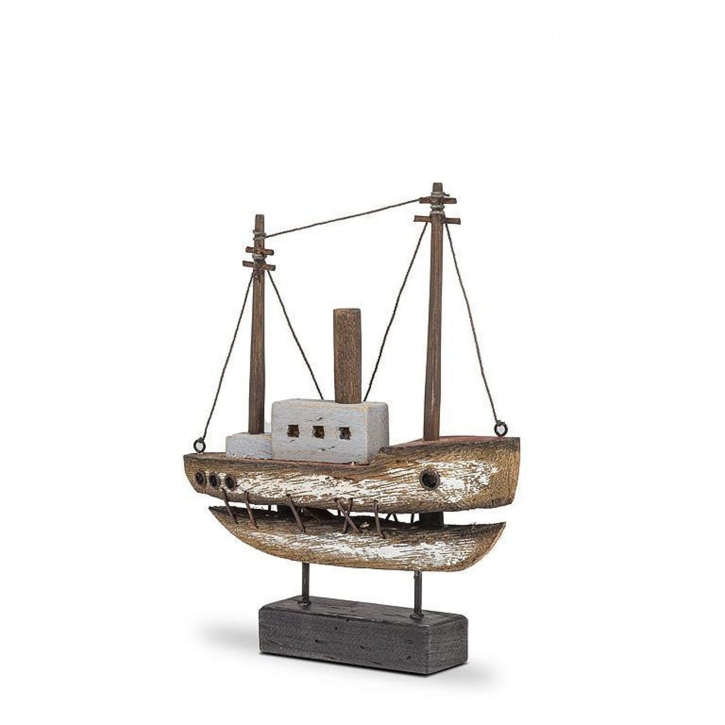 Boat On Base Figurine