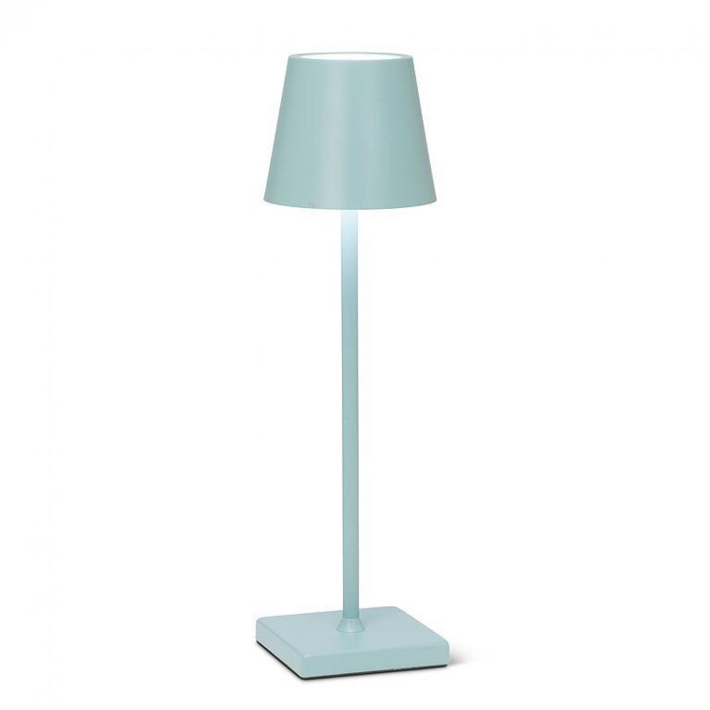 Light Blue With Classic Shade Led Table Lamp