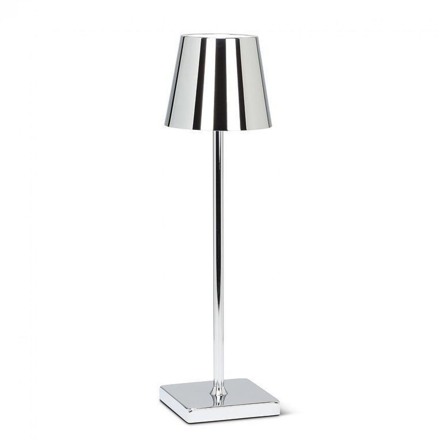 Chrome Look With Classic Shade Led Table Lamp