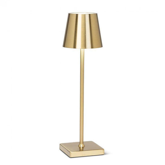 Matte Gold With Classic Shade Led Table Lamp