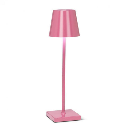 Magenta Pink With Classic Shade Led Table Lamp