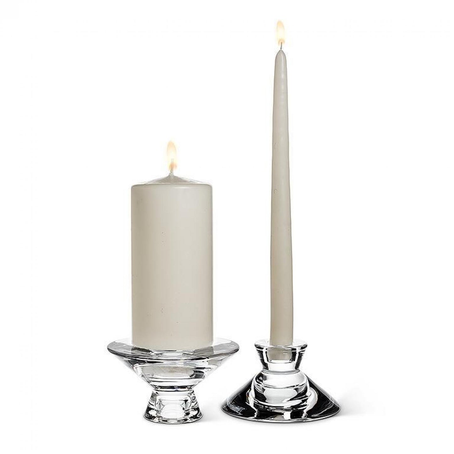 Reversible Clear Candle Holder