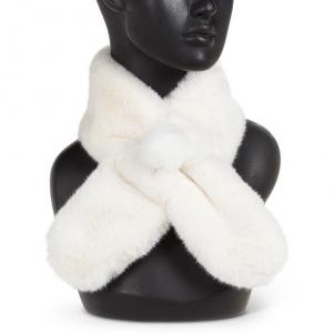 Ivory Pull Thru With Pompom Scarf