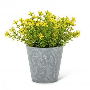 Flowering Yellow Plant In A Pot Artificial Flower